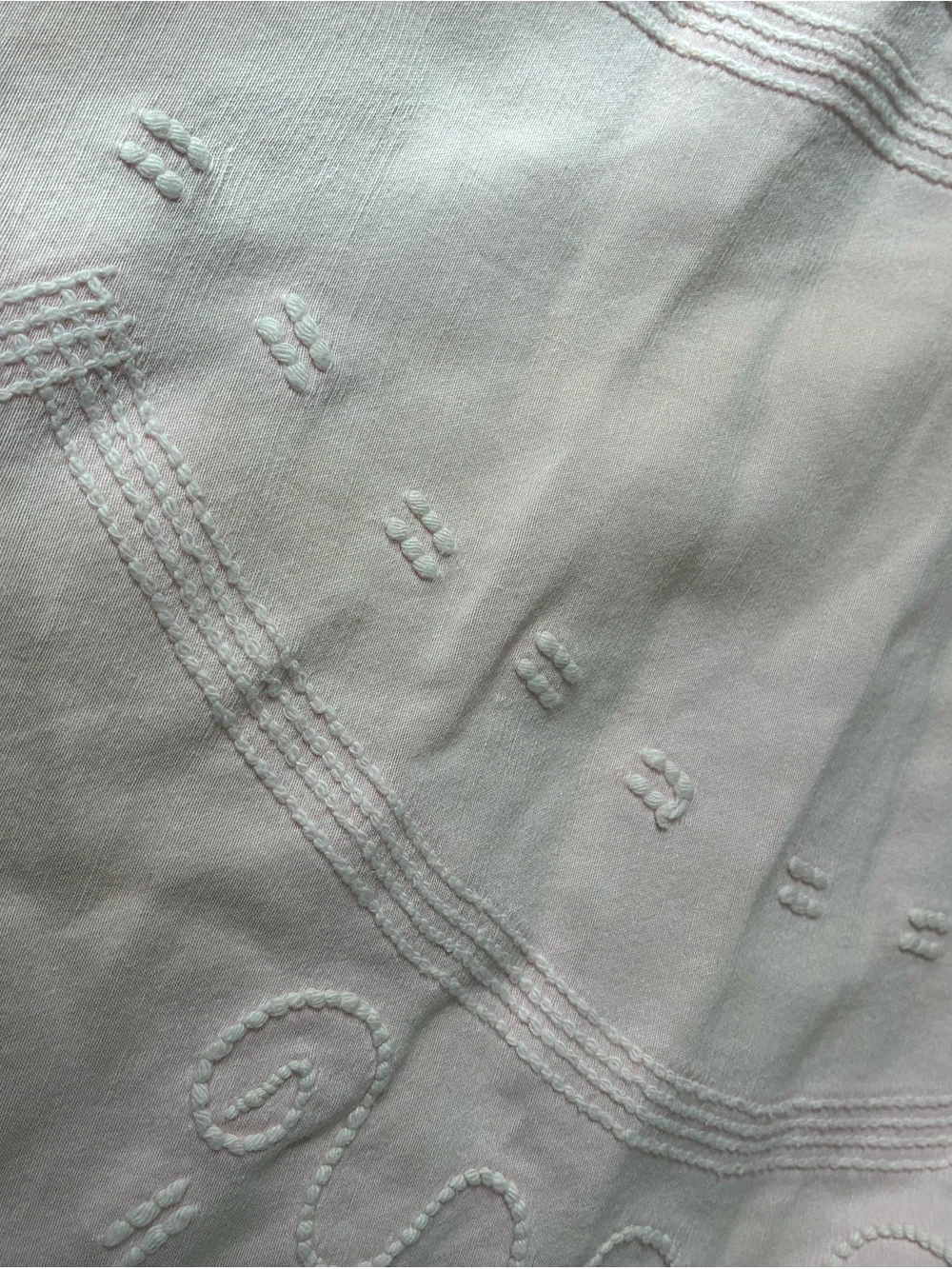 Vintage Everwear Satin Chenille Bedspread Pink Medallion Hollywood Glam Lg Queen
